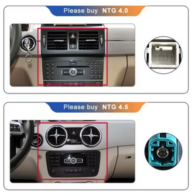 7 Zoll NTG 4.5 Android 14 Multimedia-Player für Mercedes Benz GLK X204 – GPS, CarPlay & Bluetooth